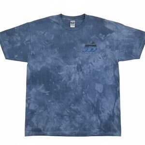 ISC Daytona 500 2001 Tie Dye Blue T-Shirt Size XL